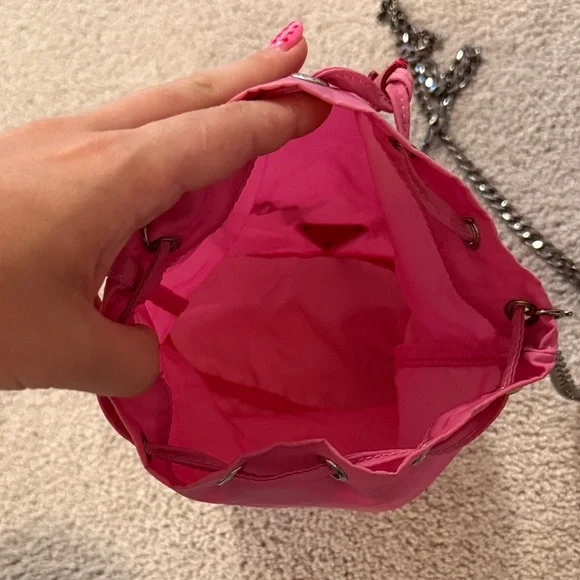 Prada Pink Chain Strap Shoulder Bag - Picture 4 of 8